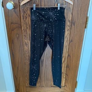 Glyder black fireworks leggings